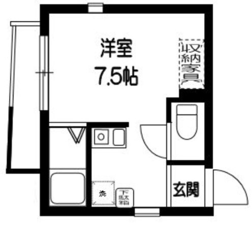 サンライズ・カーサ南大塚の物件間取画像